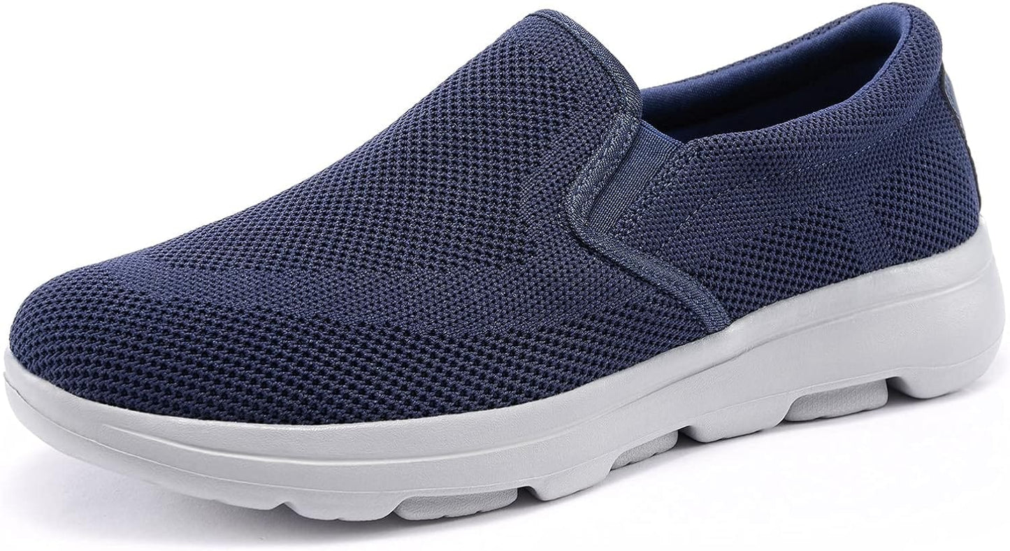 TIOSEBON Men's Mesh Slip On Walking Shoes Loafers-Comfortable Lightweight Work Drving Tennis Shoes Xpress