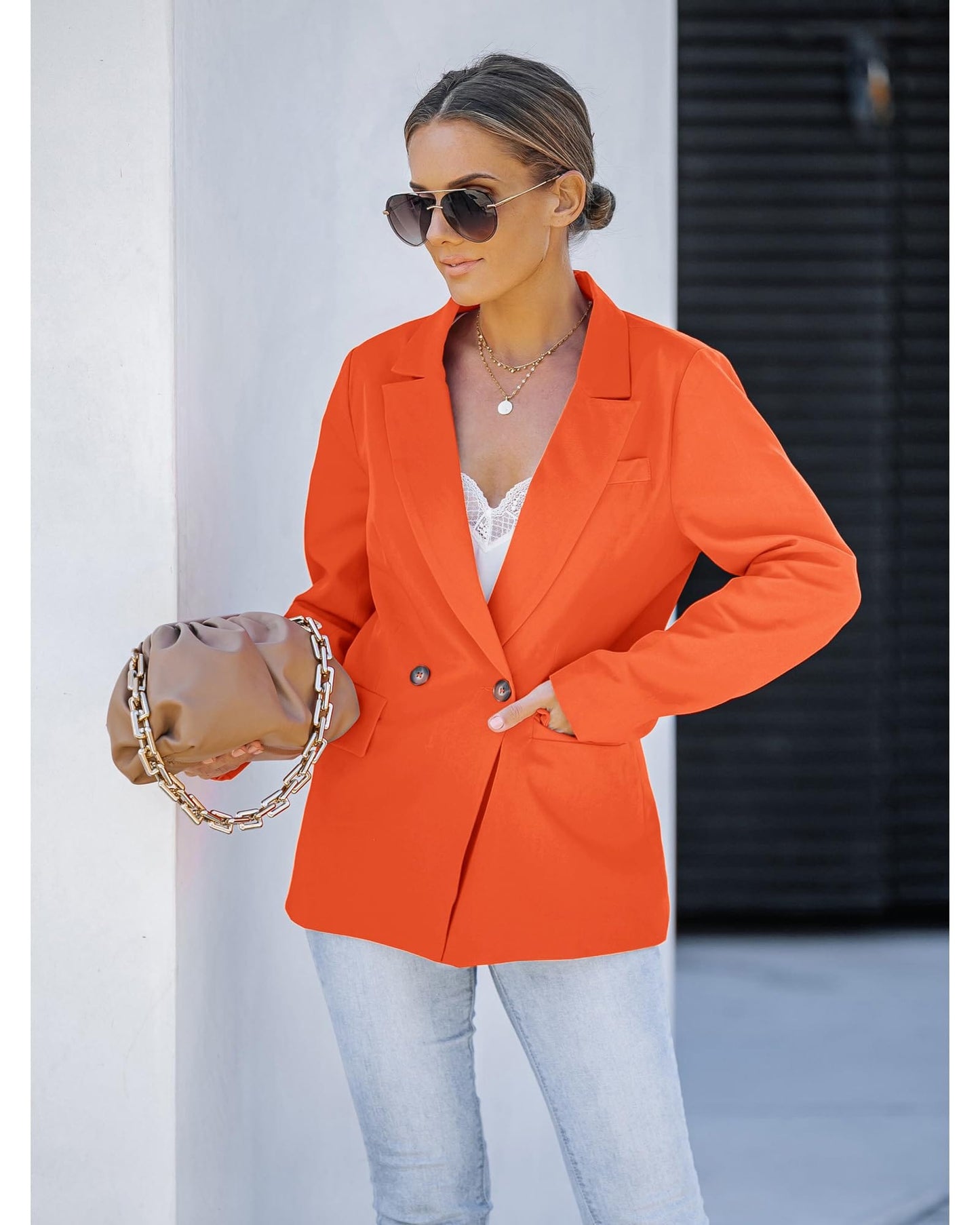 luvamia Blazer Jackets for Women Work Casual Office Long Sleeve Fashion Dressy Business Outfits