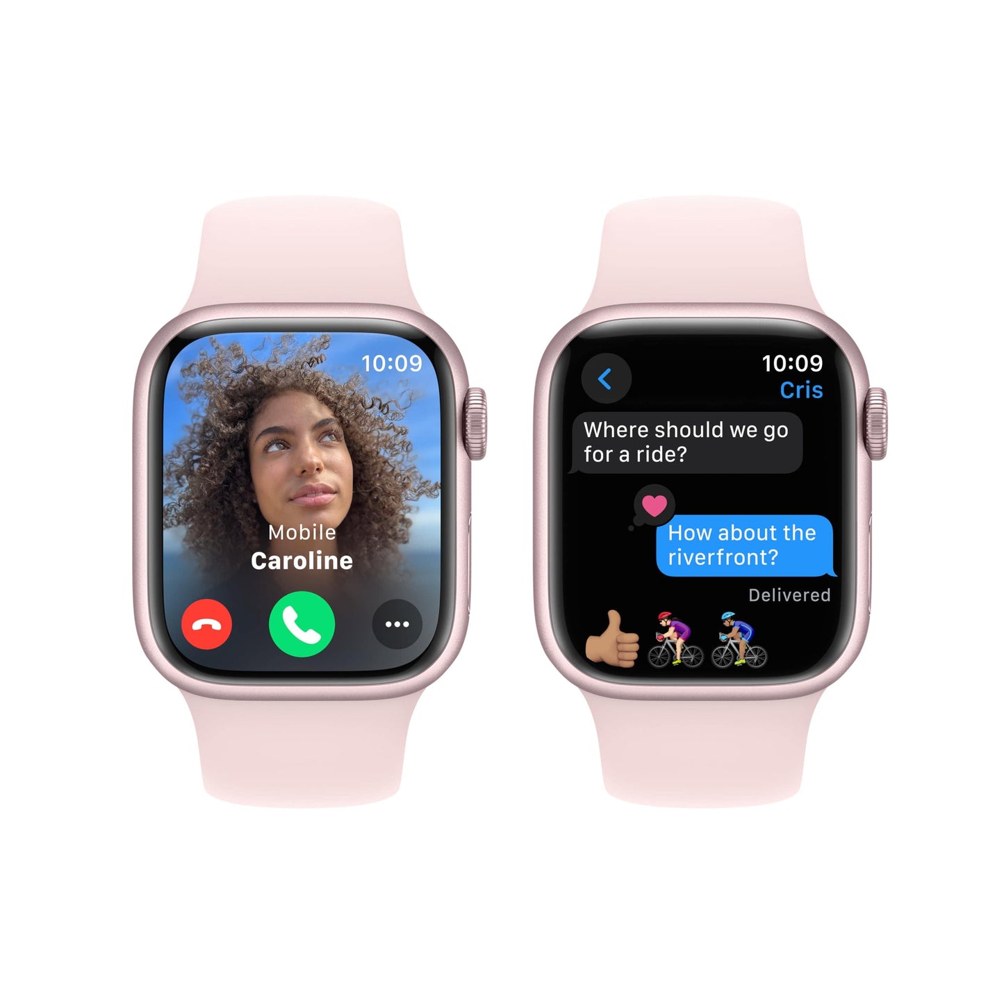 Montre intelligente Apple Watch Series 9 [GPS 45 mm] avec boîtier en aluminium minuit et bracelet sport minuit M/L. Tracker d'activité, applications d'oxygène sanguin et ECG, écran Retina toujours activé (renouvelé) 