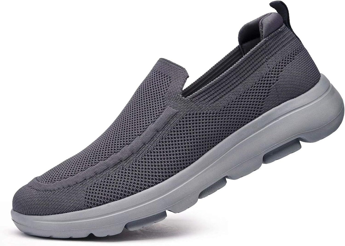 konhill Men's Breathable Walking Shoes - Tennis Casual Slip on Athletic Sneakers Xpress