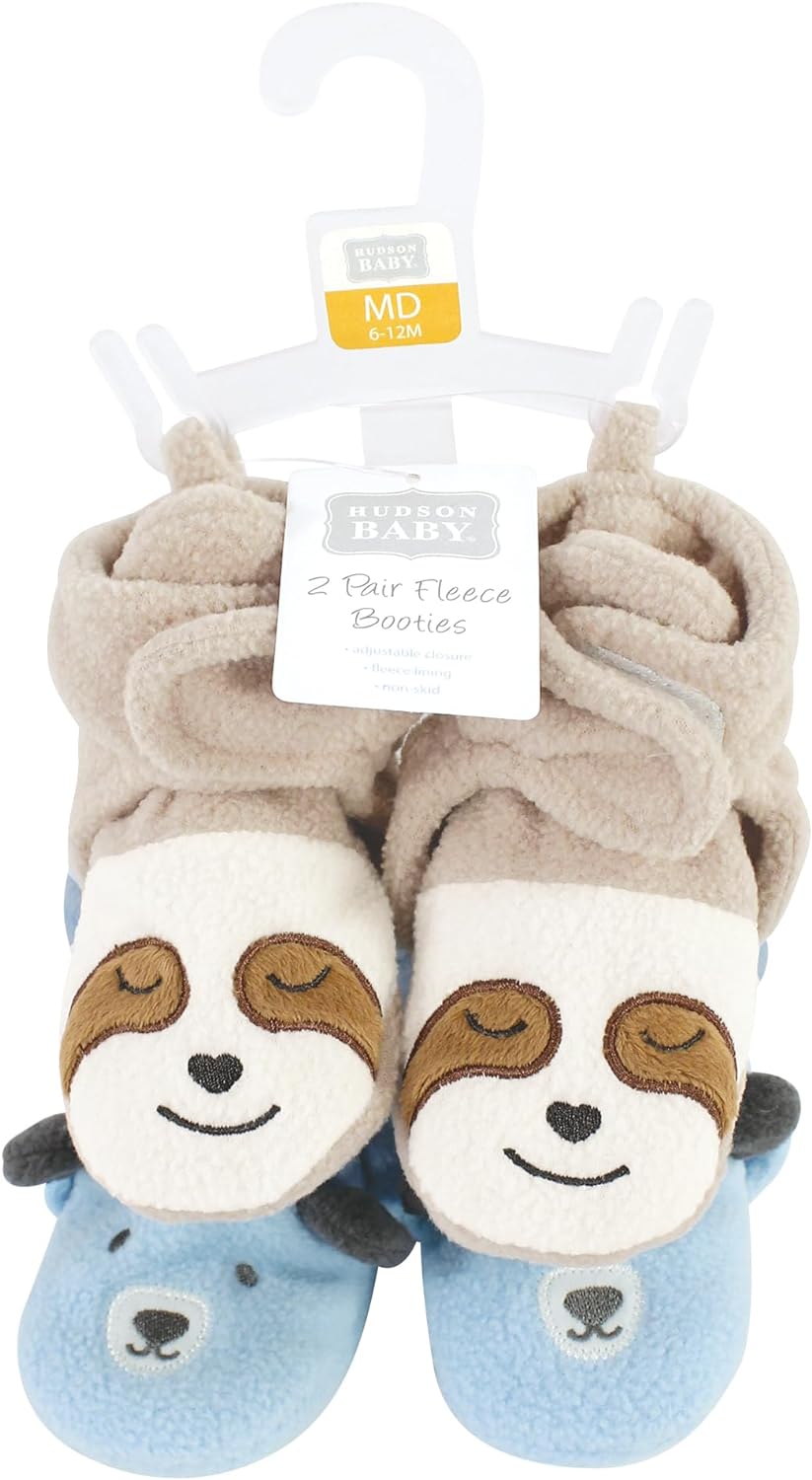 Hudson Baby Unisex-Child Cozy Fleece Booties Slipper Sock Xpress