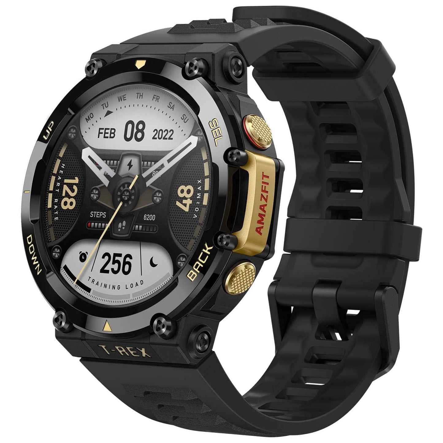 Reloj inteligente Amazfit T-Rex Ultra para hombre, duración de la batería de 20 días, buceo en apnea de 30 m, GPS de doble banda y soporte para mapas sin conexión, resistente al agua hasta 100 m, reloj deportivo para exteriores de grado militar, negro 