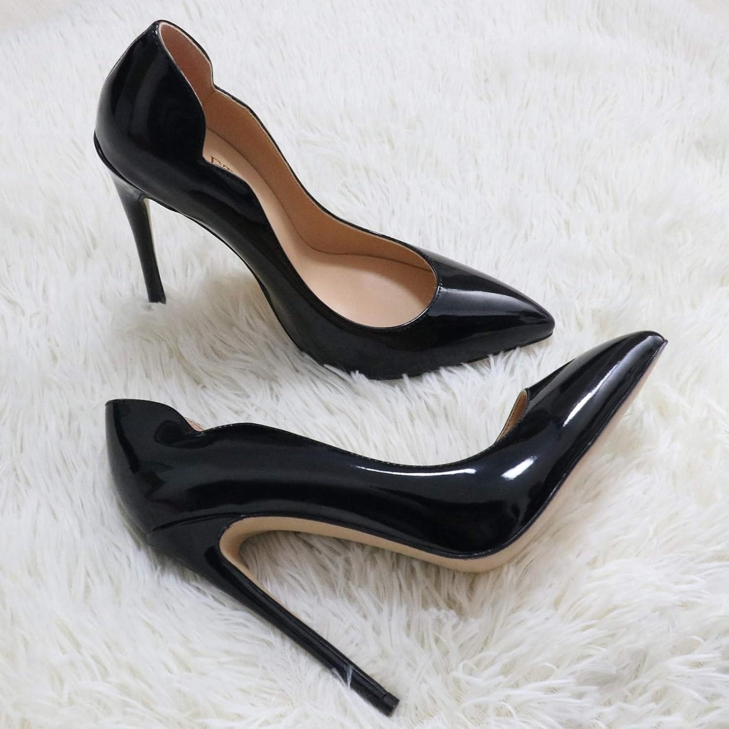 COLETER High Heels for Women, 4.72 inch/12cm Pointed Toe Dress Shoes Stiletto Heels Evening Party Pumps Xpress