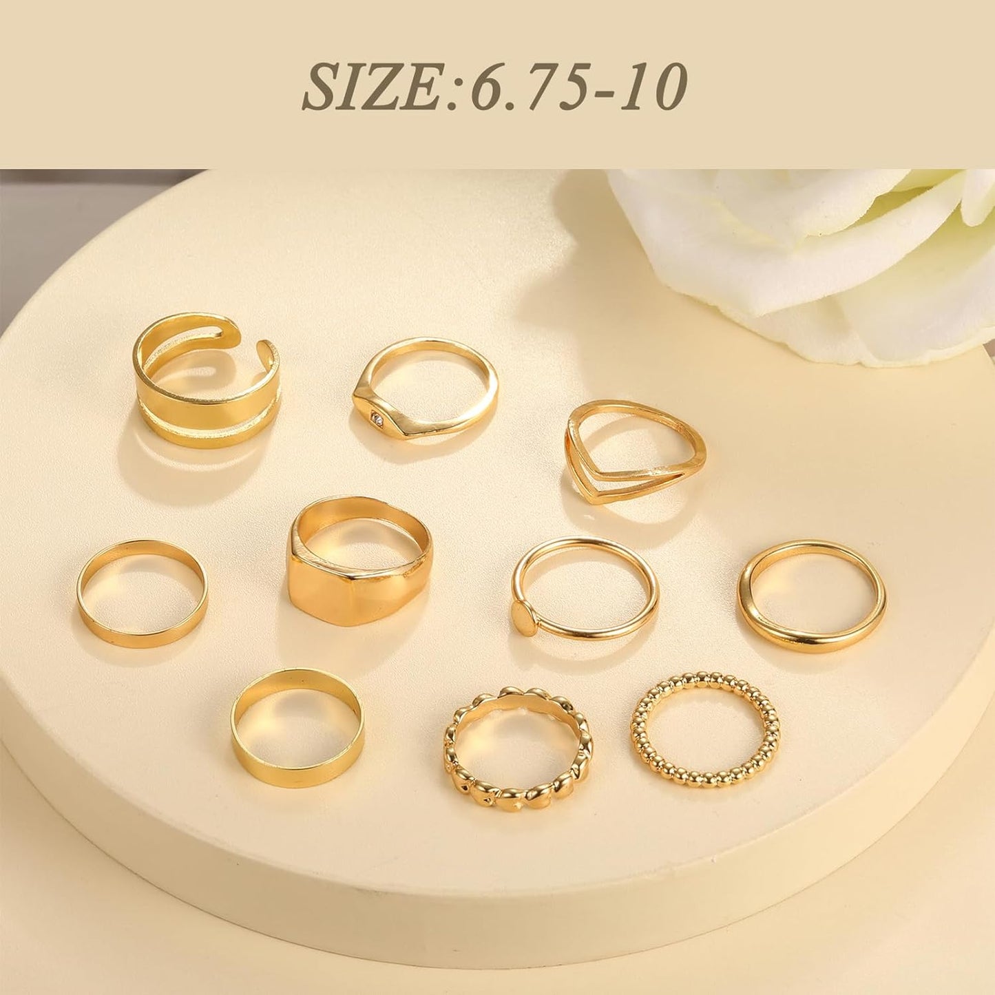 ÌF ME 24 Pcs Gold Vintage Knuckle Rings Set for Women Girls, Boho Dainty Stackable Midi Finger Rings, Snake Butterfly Signet Fashion Ring Pack Jewelry Gifts. Xpress