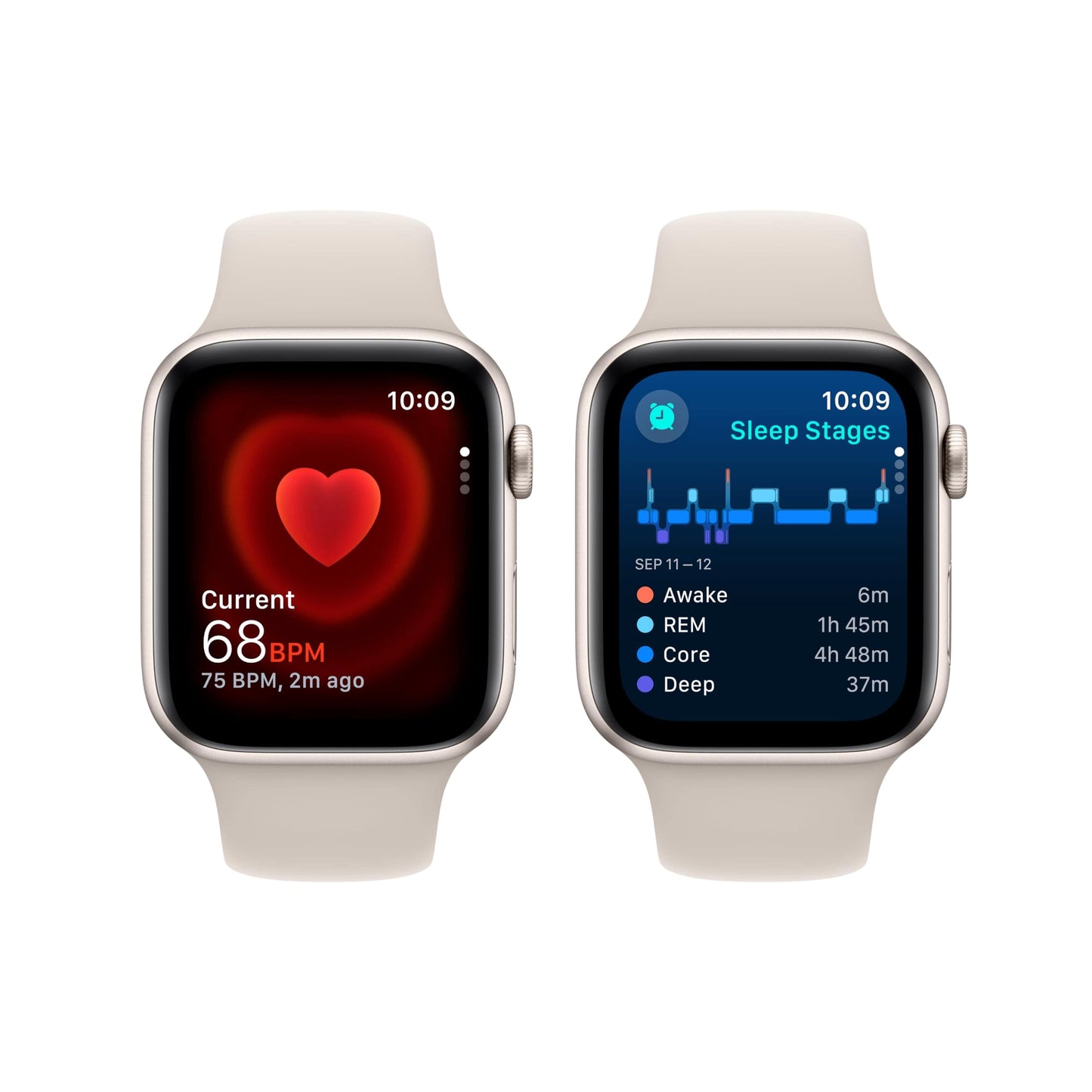 Apple Watch SE (2.ª generación) [GPS 40 mm] Smartwatch con caja de aluminio Midnight y correa deportiva Midnight S/M. Seguimiento de actividad física y sueño, Detección de accidentes, Monitor de frecuencia cardíaca 