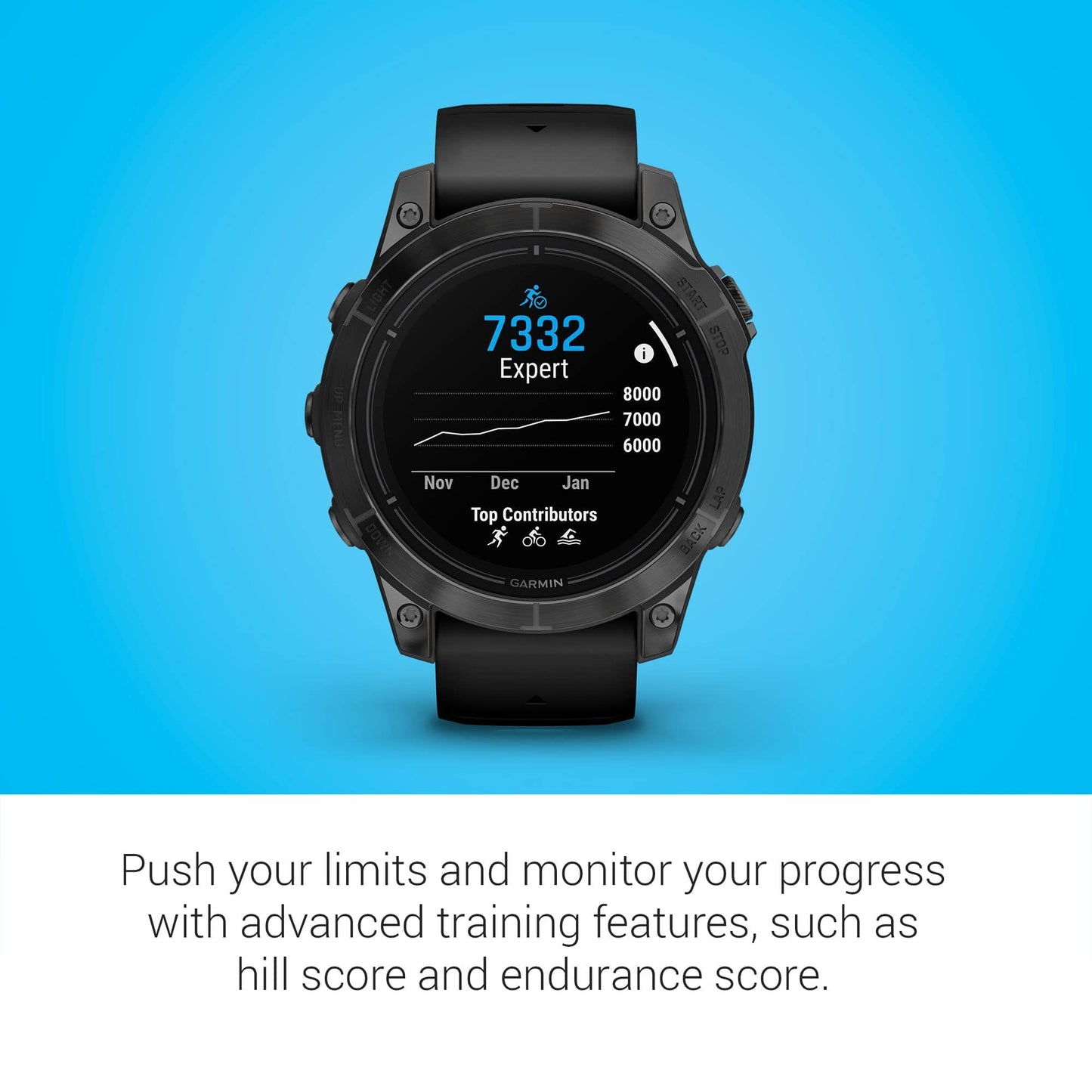 Garmin epix Pro (Gen 2) Sapphire Edition, 51 mm, reloj inteligente de alto rendimiento, tecnología de entrenamiento avanzada, linterna incorporada, negro 