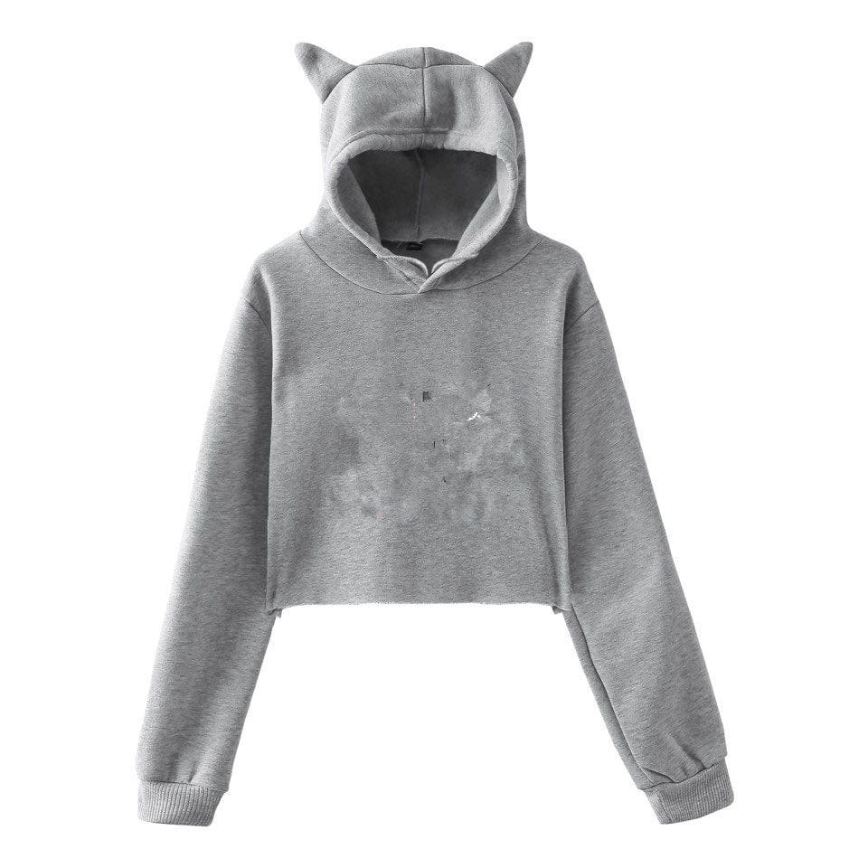 Sweat à capuche pour femme, pull-over, vêtements pour filles, Streetwear, manches longues, haut court, printemps