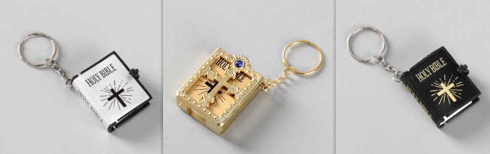 Mini porte-clés de la Sainte Bible, religieux, chrétien, jésus, croix, prière pour femmes, cadeau de bénédiction de Dieu, Souvenirs