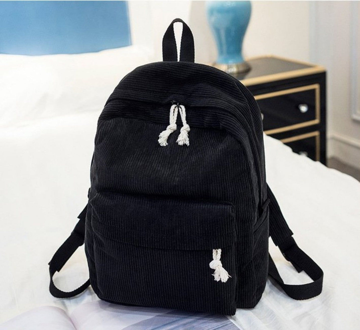 Harajuku Versatile Student Personalized Velvet Backpack