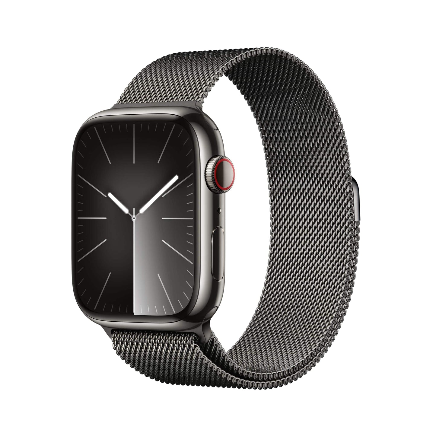 Montre intelligente Apple Watch Series 9 [GPS + Cellular 45 mm] avec boîtier en aluminium argenté avec boucle Sport bleu hiver. Tracker d'activité, applications ECG, écran Retina toujours activé, neutre en carbone 