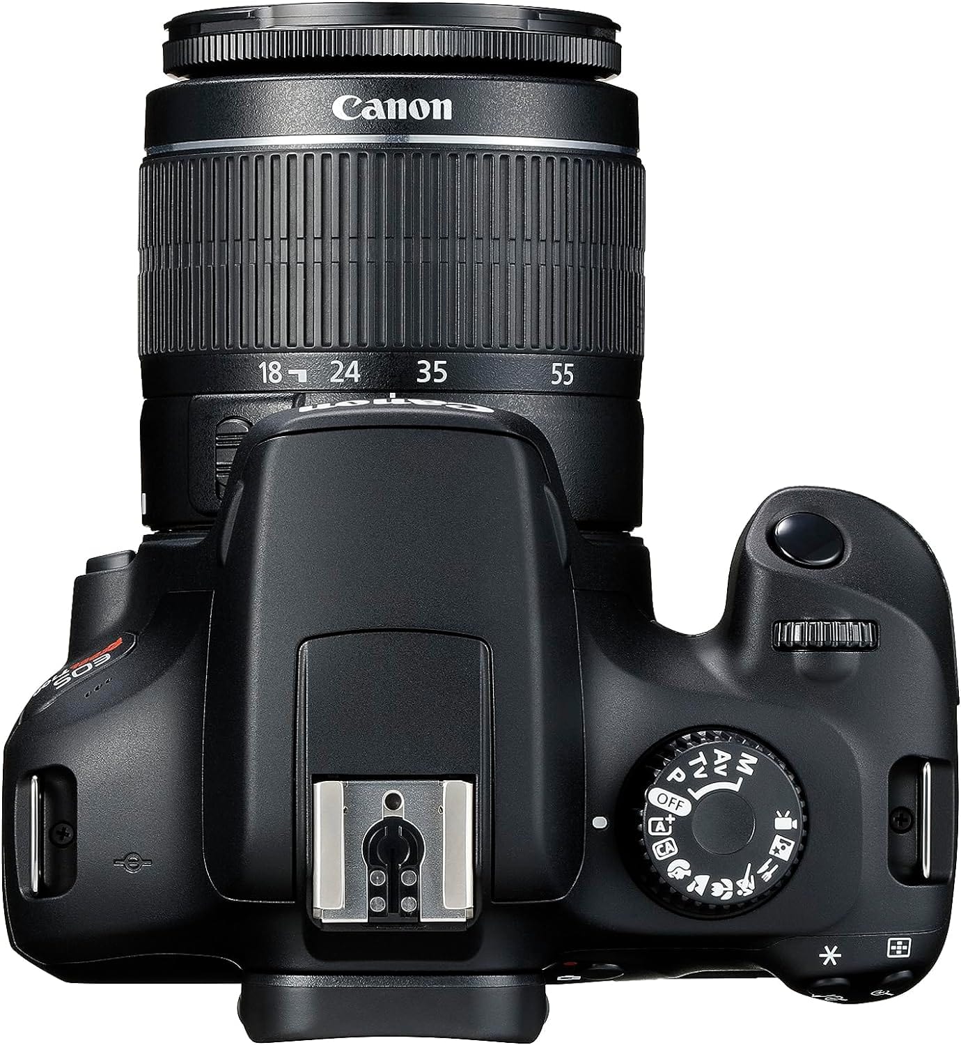 Appareil photo reflex numérique Canon EOS Rebel T100 avec objectif EF-S 18-55 mm f/3.5-5.6 III, capteur CMOS APS-C 18 MP, Wi-Fi intégré, viseur optique, images impressionnantes et vidéos Full HD, carte SD de 32 Go incluse 