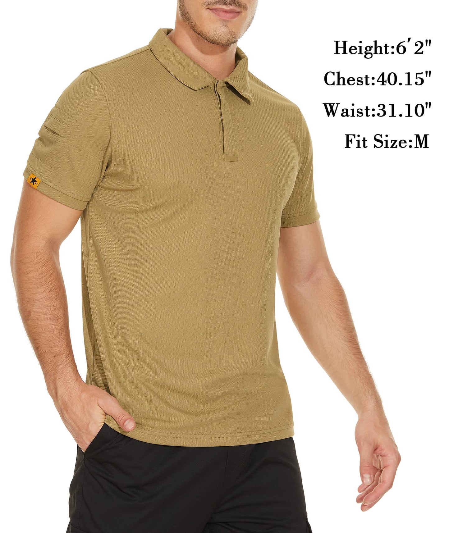 V VALANCH Mens Polo Shirts Short Sleeve Moisture Wicking Golf Polo Athletic Collared Shirt Tennis T-Shirt Tops