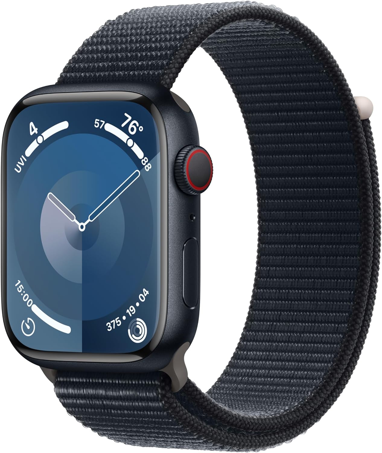 Apple Watch Series 9 [GPS + Cellular 45 mm] Smartwatch con caja de acero inoxidable dorada y correa milanesa dorada. Monitor de actividad física, aplicaciones de ECG y oxígeno en sangre, pantalla Retina siempre activa 