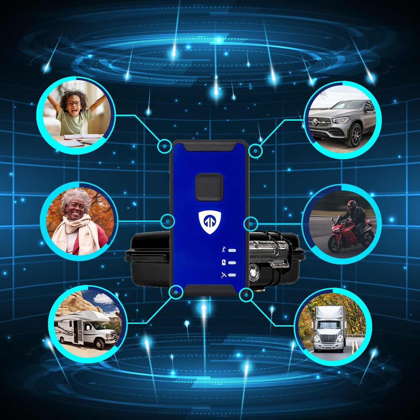 Brickhouse Security GPS Car Tracker - Rastreador oculto para vehículos - Batería de larga duración Dispositivo de rastreo GPS LTE de 140 días para vehículos con estuche magnético y batería extendida - Requiere suscripción 