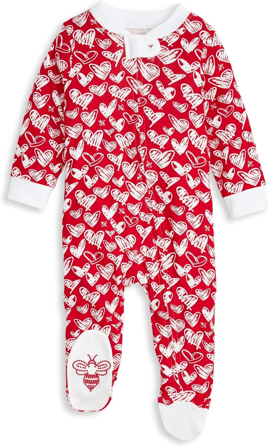 Burt's Bees Baby Baby Girls' Sleep and Play Pajamas, 100% Organic Cotton One-Piece Romper Jumpsuit Zip Front Pjs Xpress