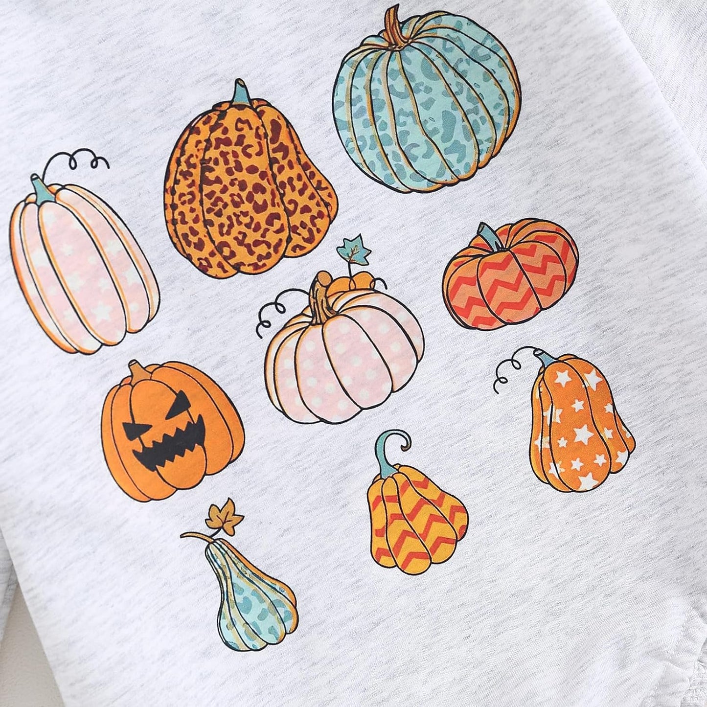 FYBITBO Halloween Baby Girl Boy Clothes Pumpkin Romper Sweatshirt Onesie Long Sleeve Bodysuit Top Fall Winter Outfit Xpress