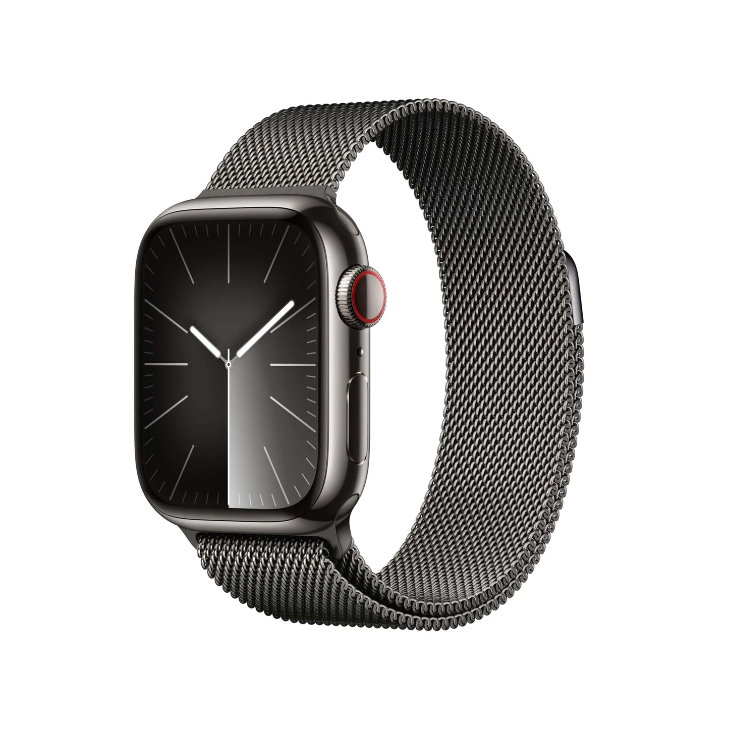 Montre intelligente Apple Watch Series 9 [GPS + Cellular 45 mm] avec boîtier en aluminium argenté avec boucle Sport bleu hiver. Tracker d'activité, applications ECG, écran Retina toujours activé, neutre en carbone 