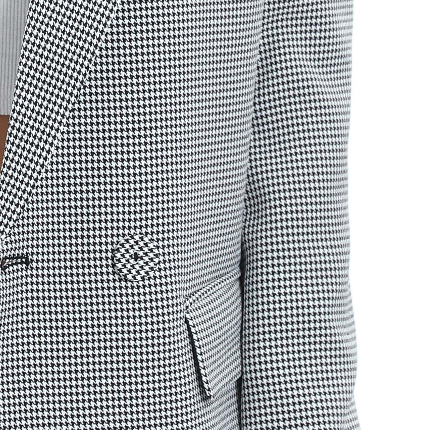 Blazer de costume surdimensionné à double boutonnage pour femme, veste à manches longues, style petit ami décontracté, blazer de travail et de bureau avec poches