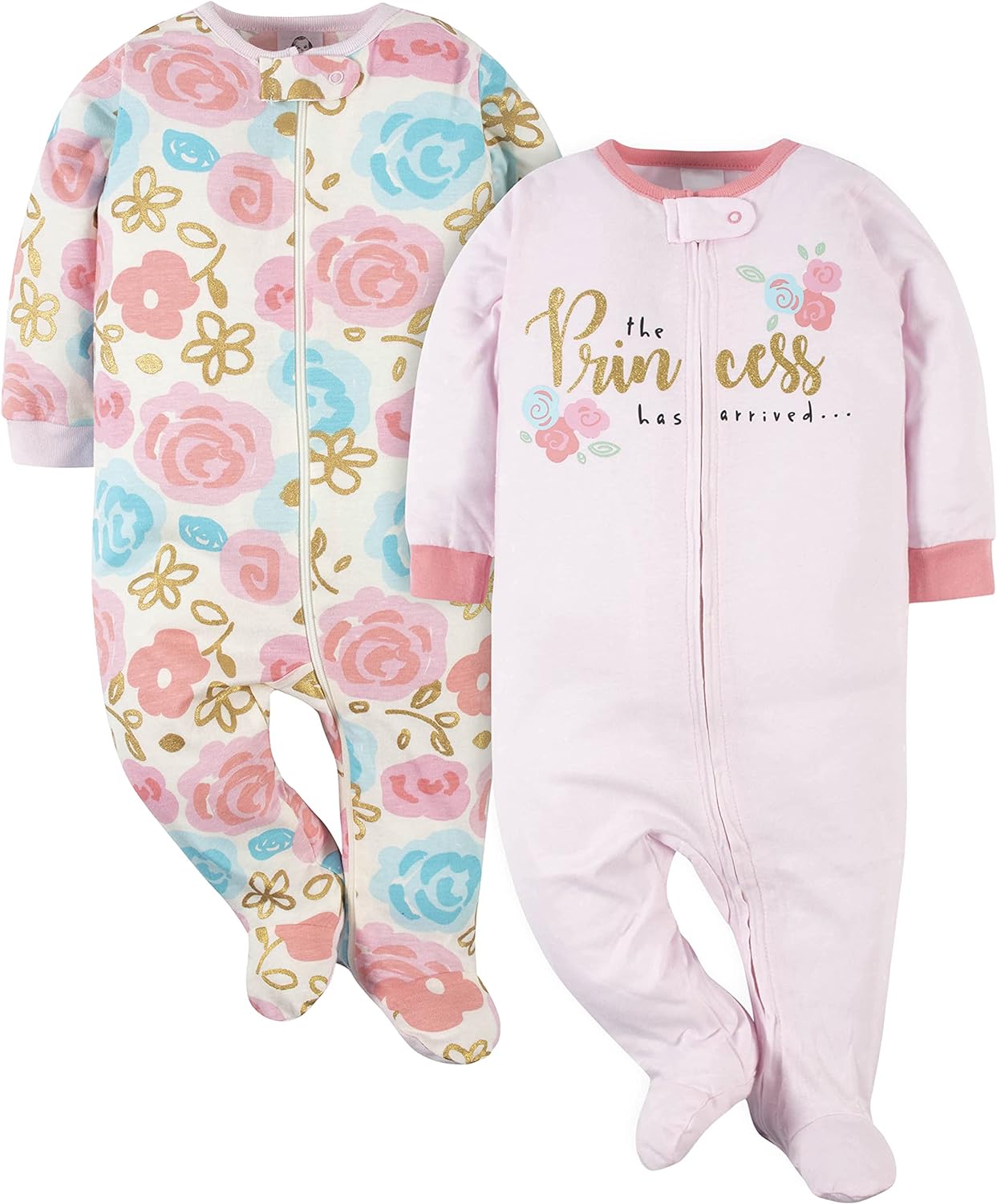 Gerber Baby Girls' 2-Pack Sleep 'N Play Xpress