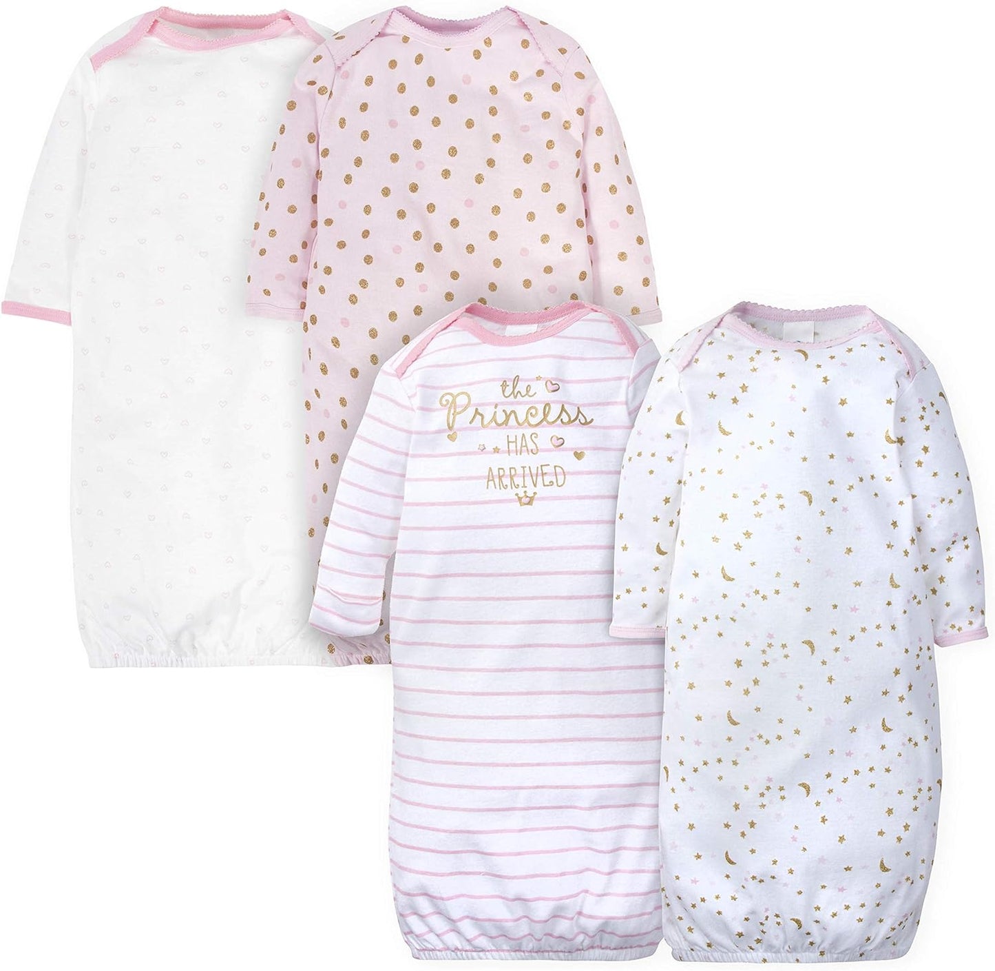 Gerber Baby Boy and Girls 4-Pack Sleeper Gown Xpress