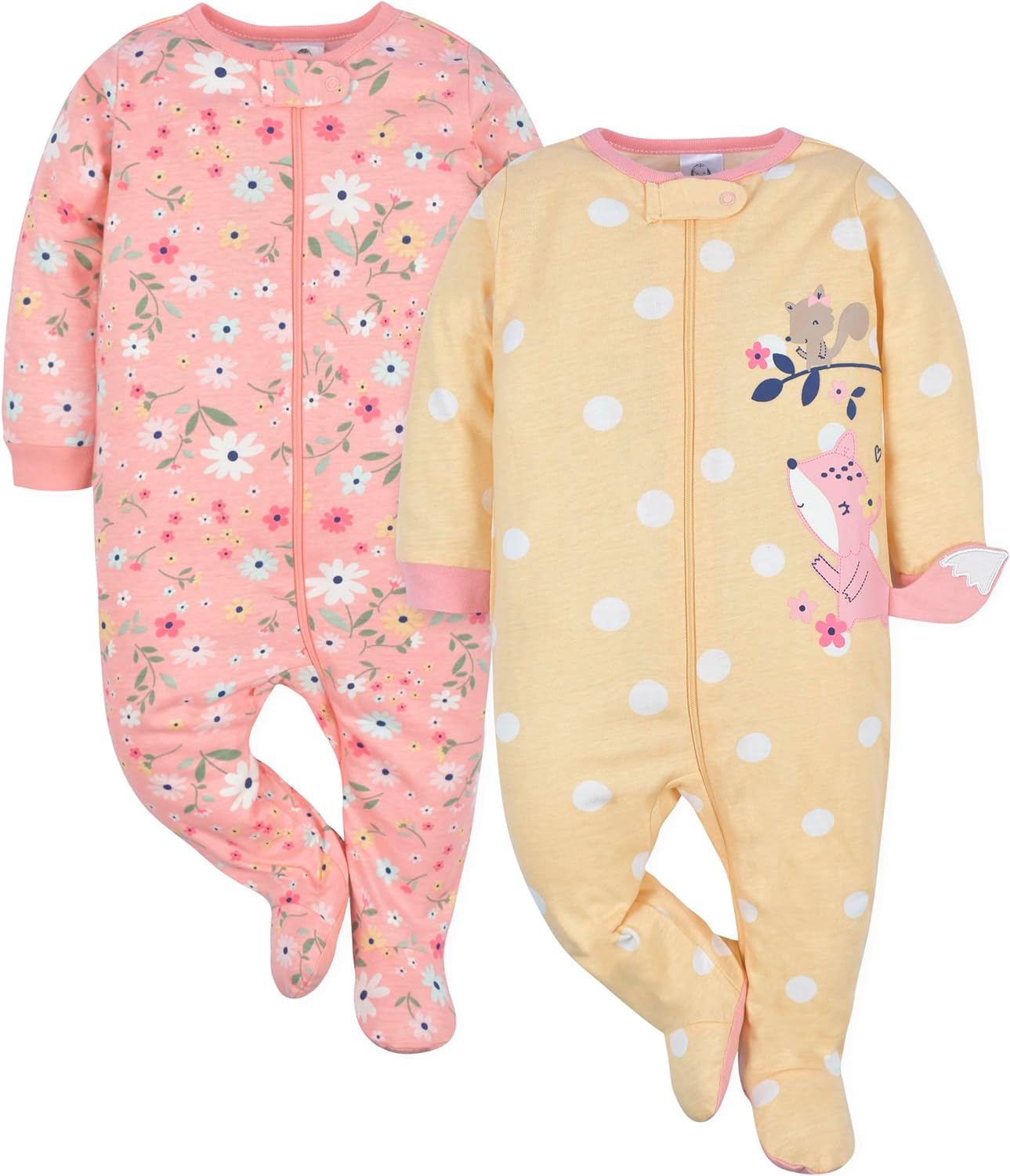 Gerber Baby Girls' 2-Pack Sleep 'N Play Xpress