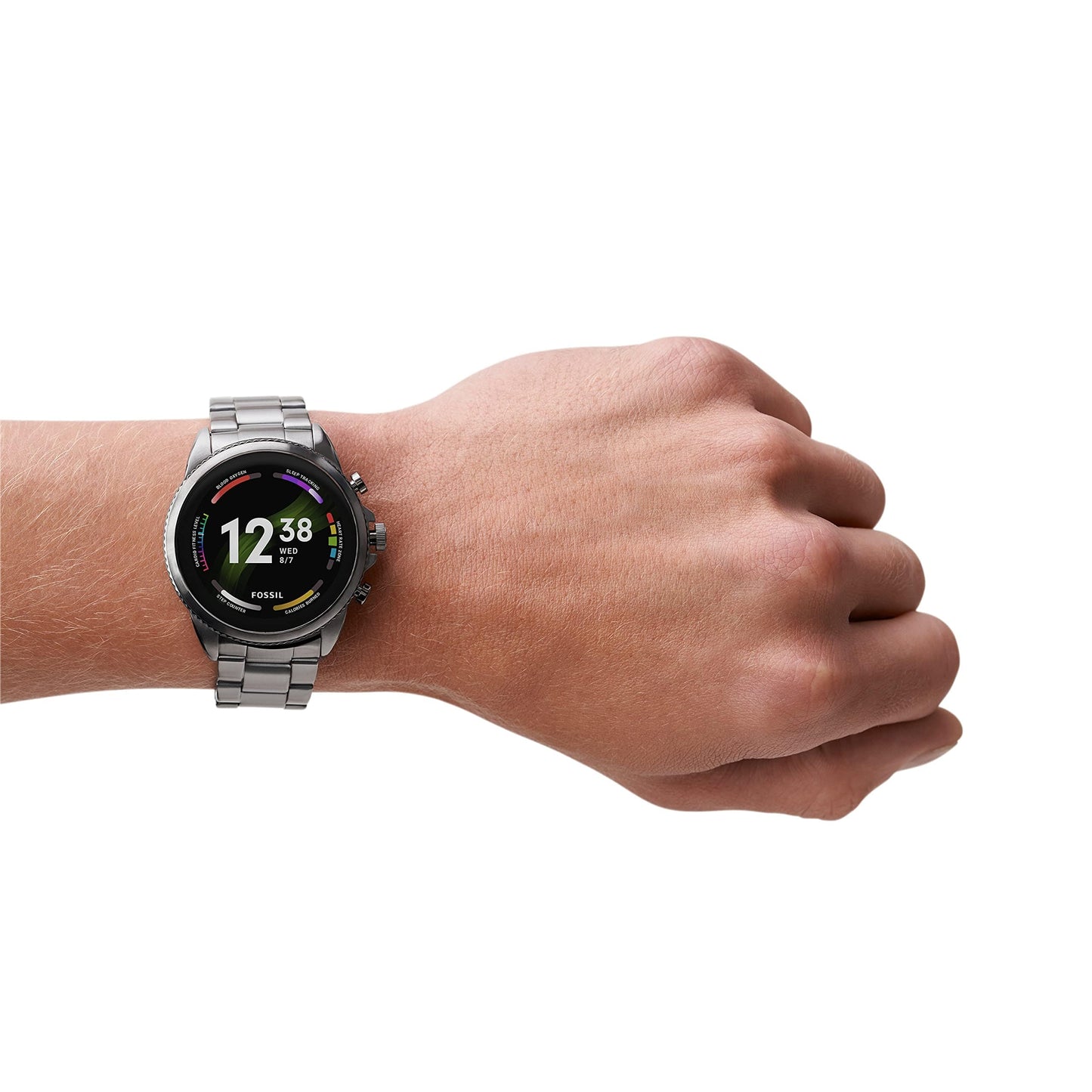 Fossil Gen 6 Reloj inteligente con pantalla táctil de 44 mm para hombres con Alexa incorporado, rastreador de ejercicios, rastreador de actividad, rastreador de sueño, GPS, altavoz, control de música, notificaciones de teléfonos inteligentes