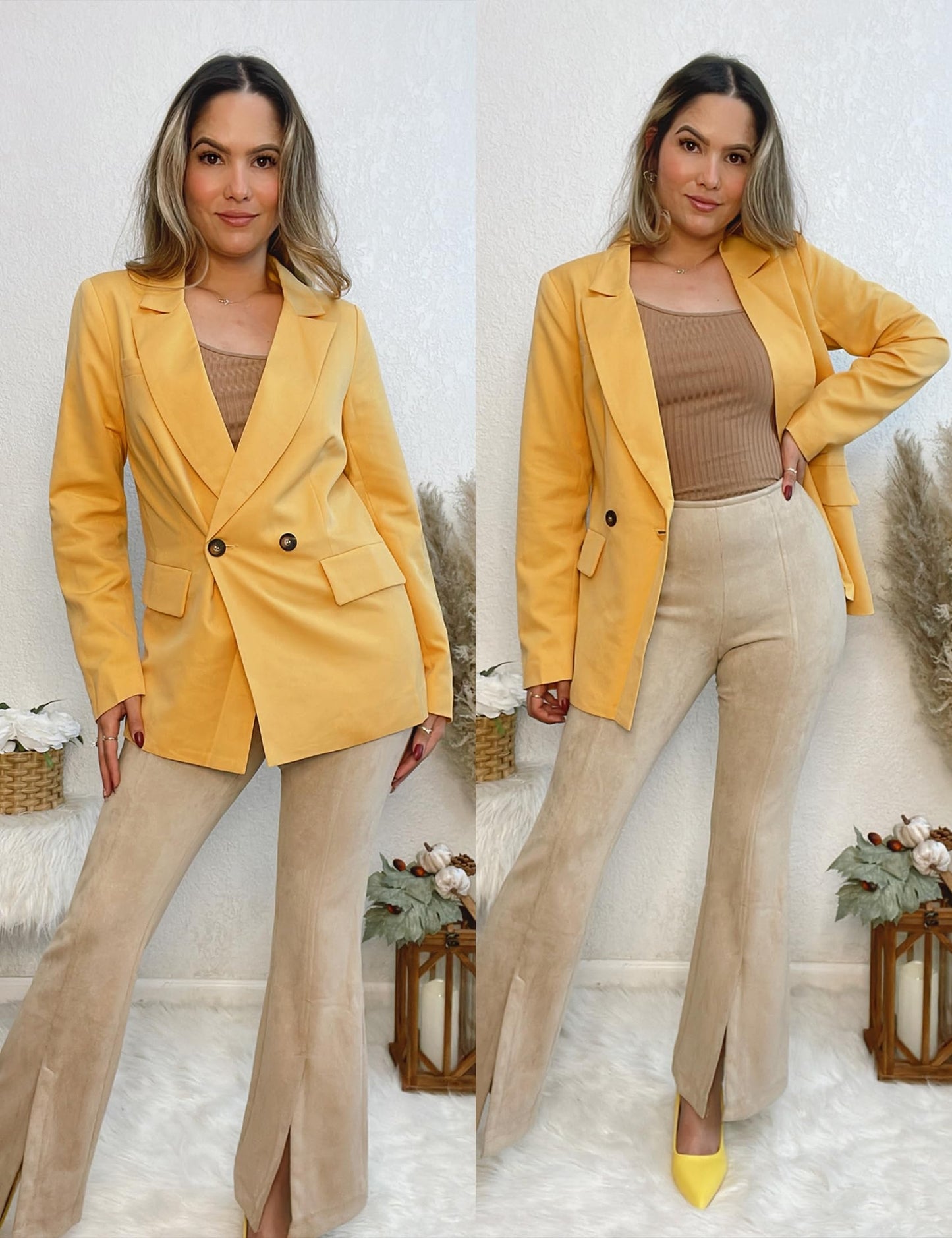 luvamia Blazer veste pour femme travail décontracté bureau à manches longues mode habillé tenue d'affaires 