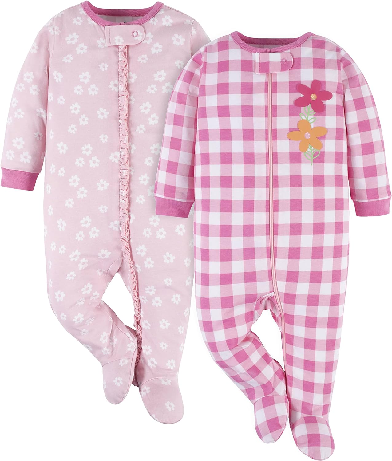 Gerber Baby Girls' 2-Pack Sleep 'N Play Xpress