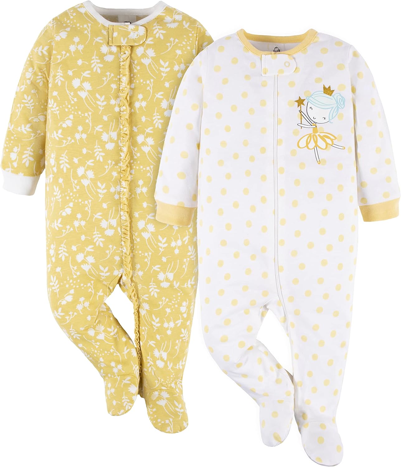 Gerber Baby Girls' 2-Pack Sleep 'N Play Xpress