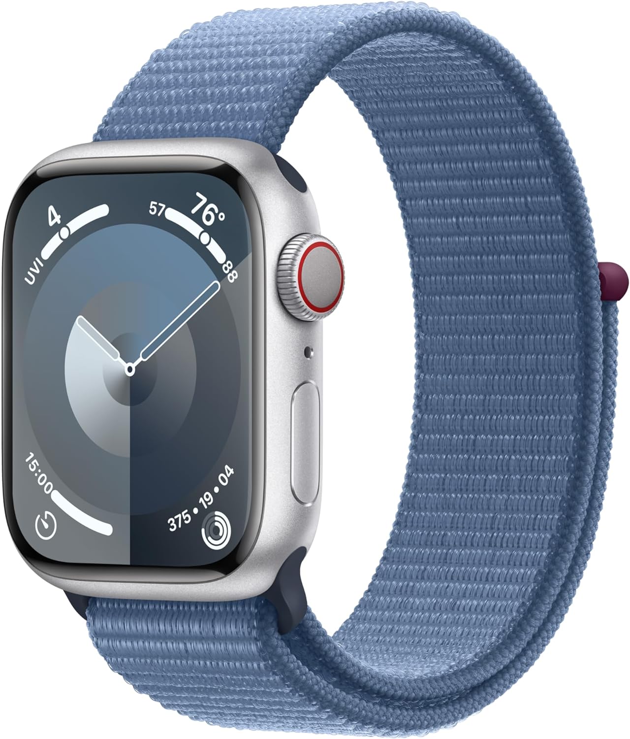 Montre intelligente Apple Watch Series 9 [GPS + Cellular 45 mm] avec boîtier en acier inoxydable doré et boucle milanaise dorée. Tracker d'activité, applications d'oxygène dans le sang et d'ECG, écran Retina toujours actif 