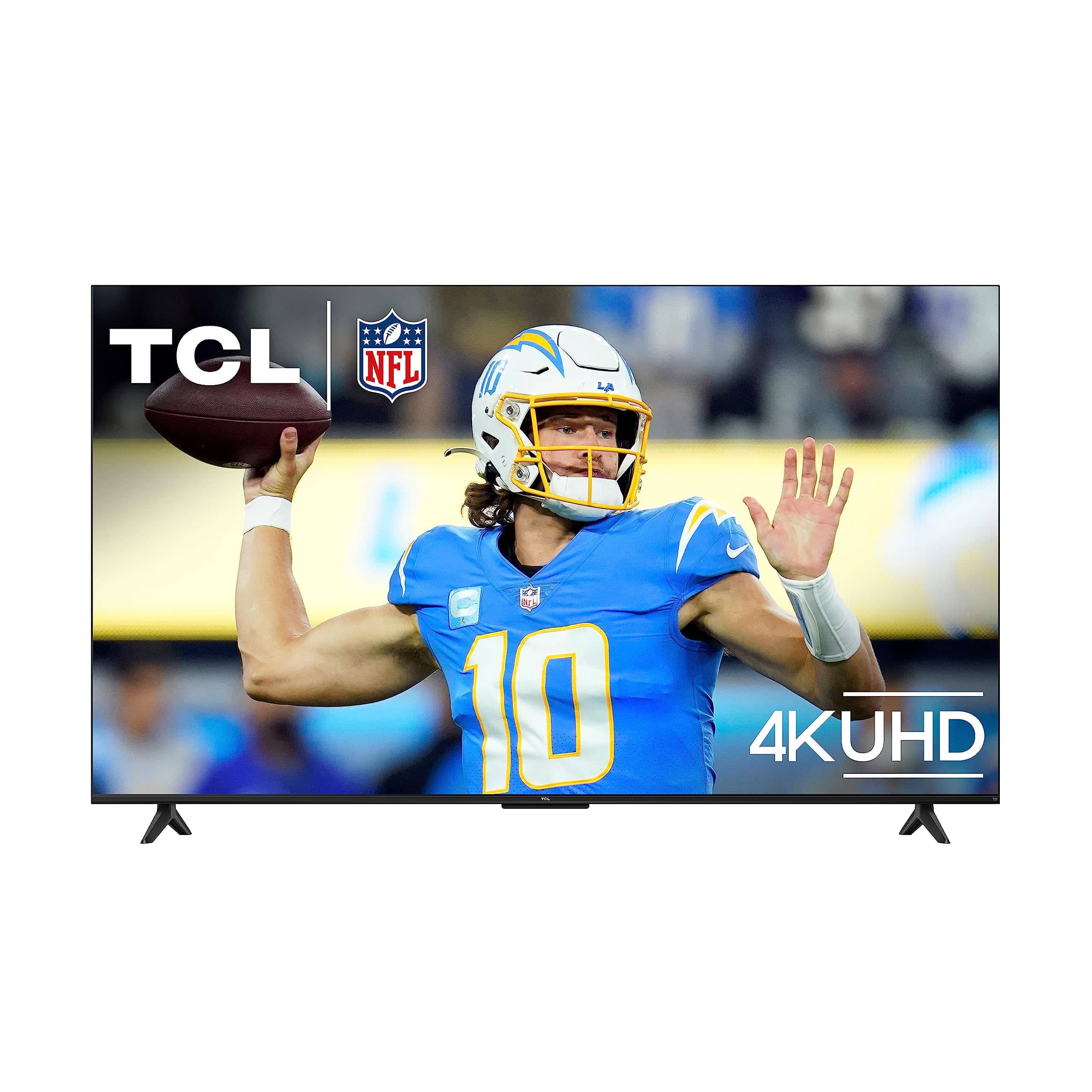 TCL Smart TV LED Class S4 4K de 55 pulgadas con Fire TV (55S450F, modelo 2023), Dolby Vision HDR, Dolby Atmos, Alexa integrado, compatibilidad con Apple Airplay, transmisión de televisión UHD, negro 