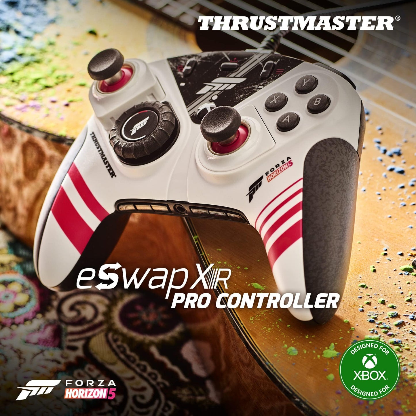 THRUSTMASTER ESWAP XR Pro Controller Forza Edition, Gamepad modular con cable, Módulo de volante de carreras, FORZA HORIZON 5 oficial y Xbox Series X|S, Mini-Sticks precisos, Interruptores táctiles 