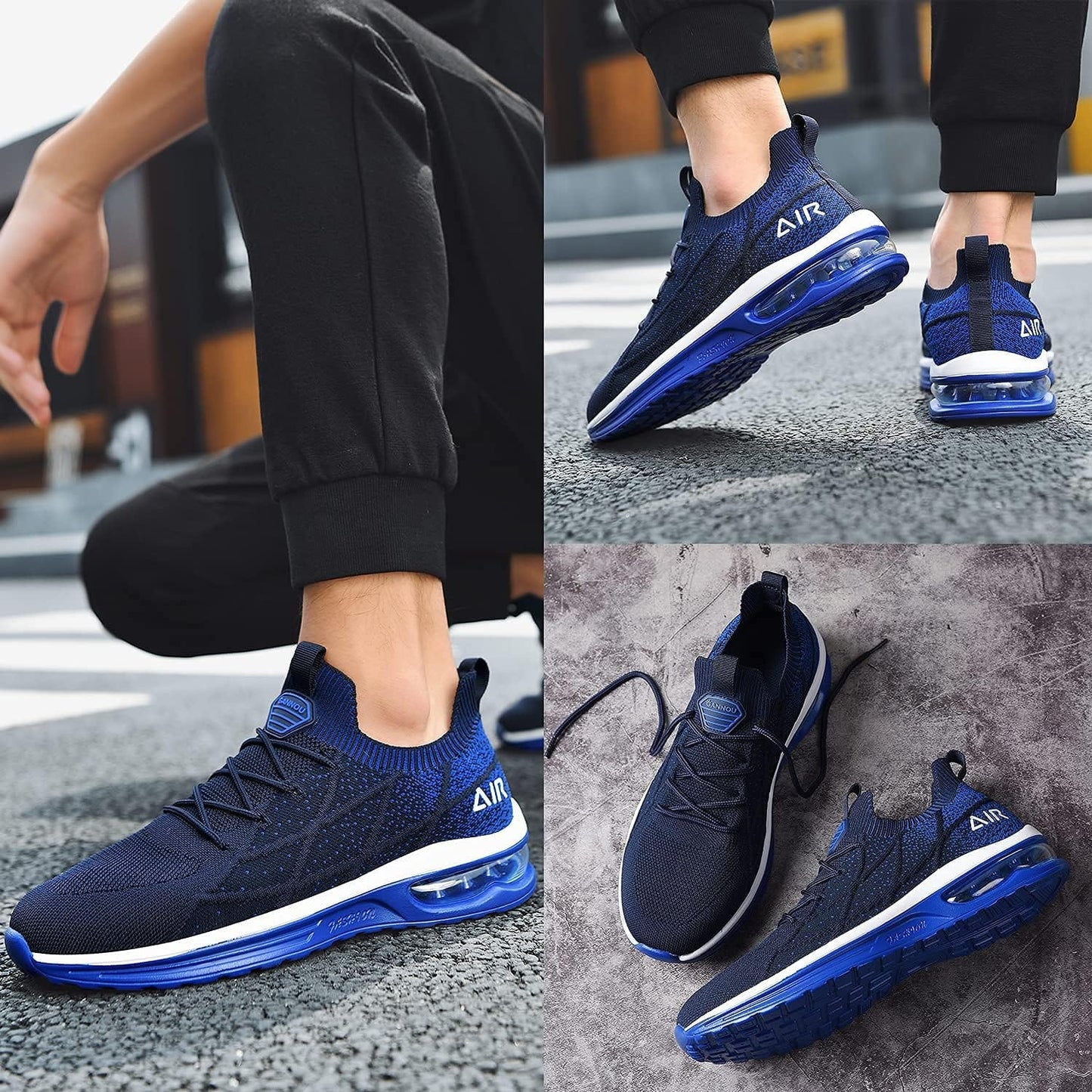 IIV Mens Air Running Shoes Casual Tennis Walking Athletic Gym Fashion Lightweight Slip On Sneakers Xpress