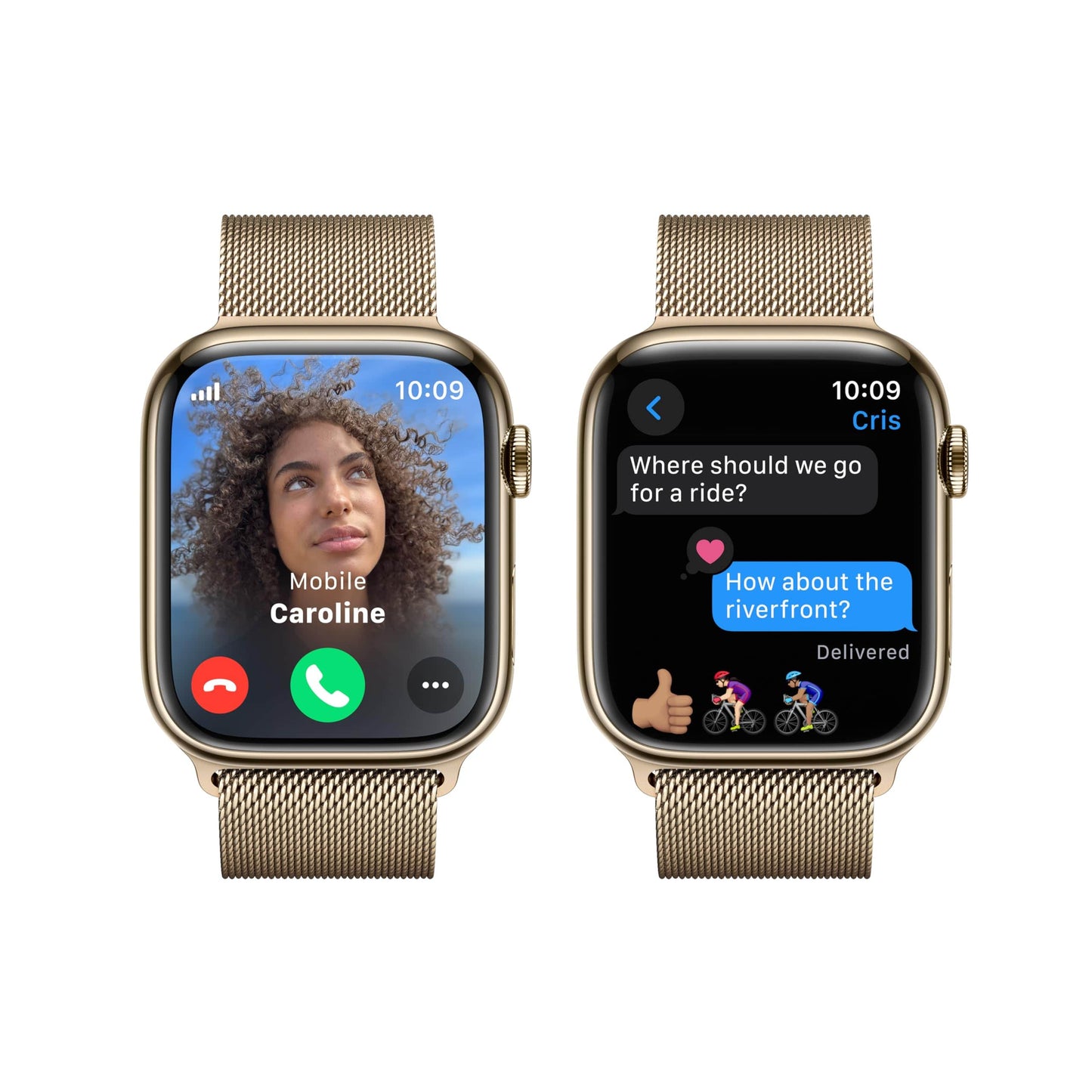 Reloj inteligente Apple Watch Series 9 [GPS + Cellular 45 mm] con caja de aluminio plateada y correa deportiva azul invierno. Monitor de actividad física, aplicaciones de ECG, pantalla Retina siempre activa, carbono neutro 