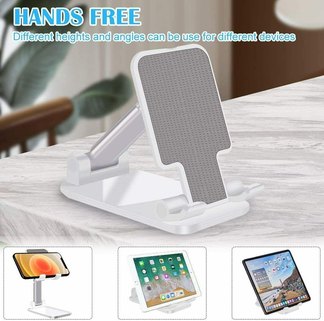 Cell Phone Stand Desktop Holder Tablet Stand Mount Mobile Phone Desktop Tablet Holder Table Cell Foldable Extend Support Desk Mobile Phone Holder Stand.