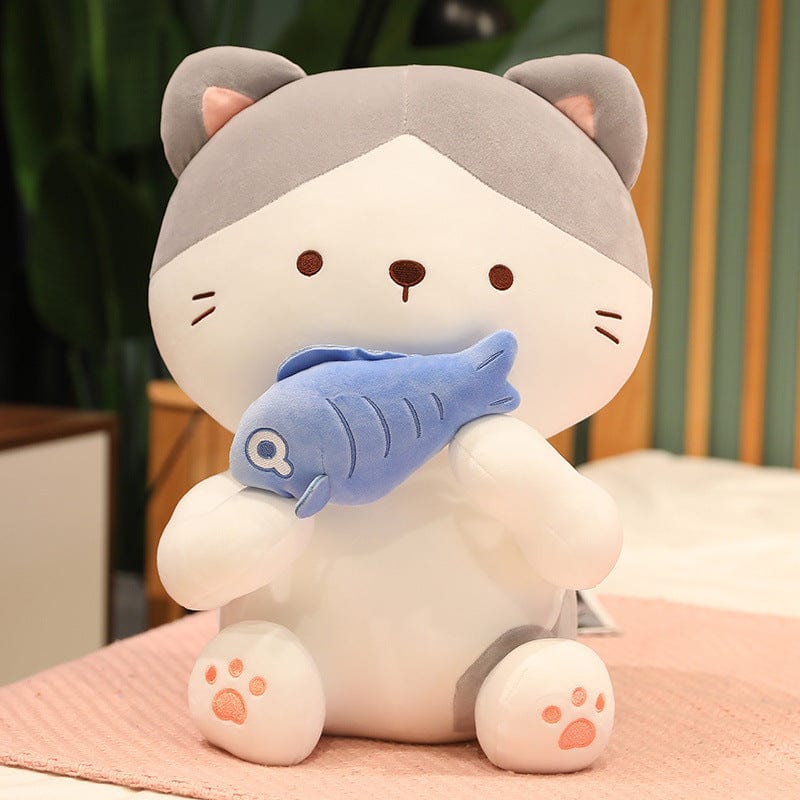 Cute Cat Doll Plush Toy Girl Hugging And Sleeping