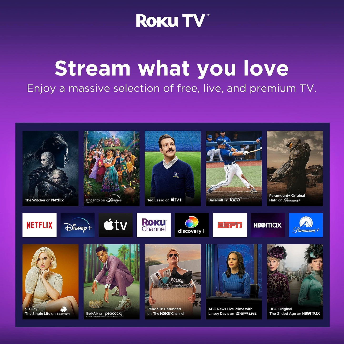 Hisense Téléviseur intelligent Roku 4K UHD série R6 de 50 pouces avec compatibilité Alexa, Dolby Vision HDR, son DTS Studio, mode jeu (50R6G), noir 