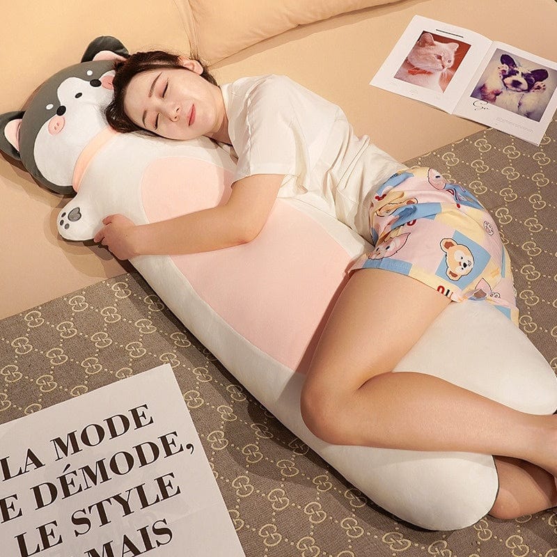 Polyester Fiber Cartoon Animal Strip Sleeping Pillow