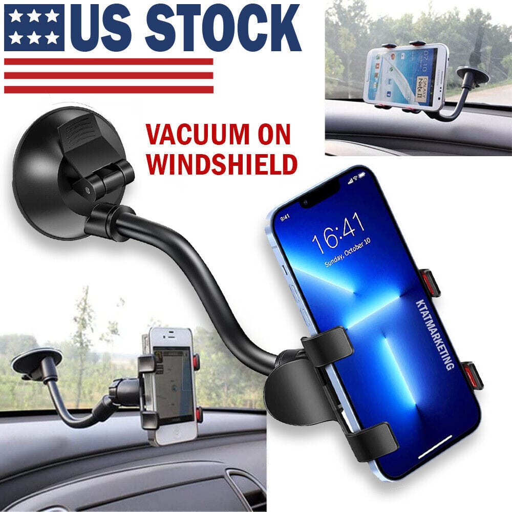 360 Car Rearview Mirror Rotation Adjustable Phone Holder Mount Multifunction.