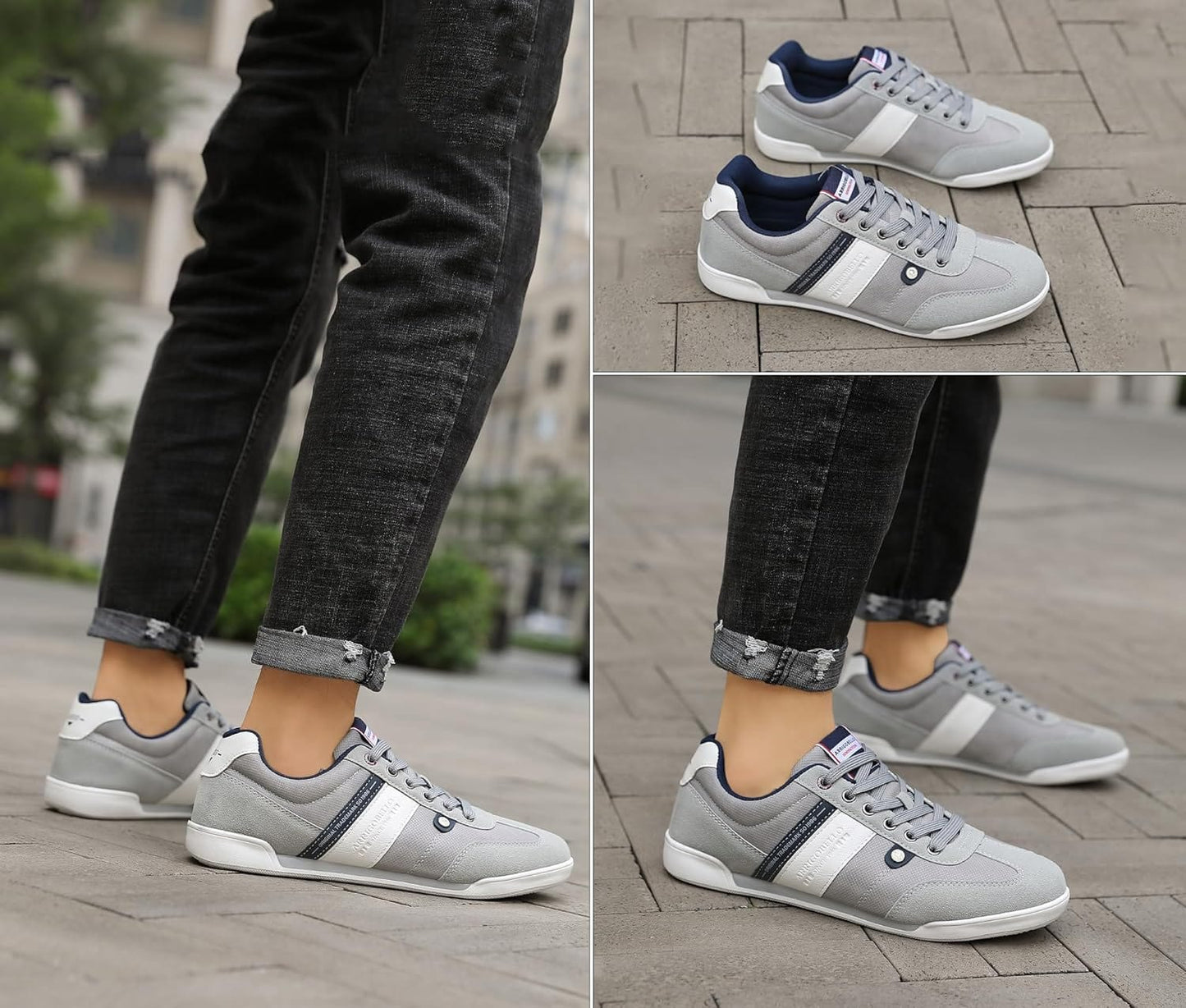 AX BOXING Mens Casual Shoes Fashion Sneakers Breathable Comfort Walking Shoes for Male Xpress