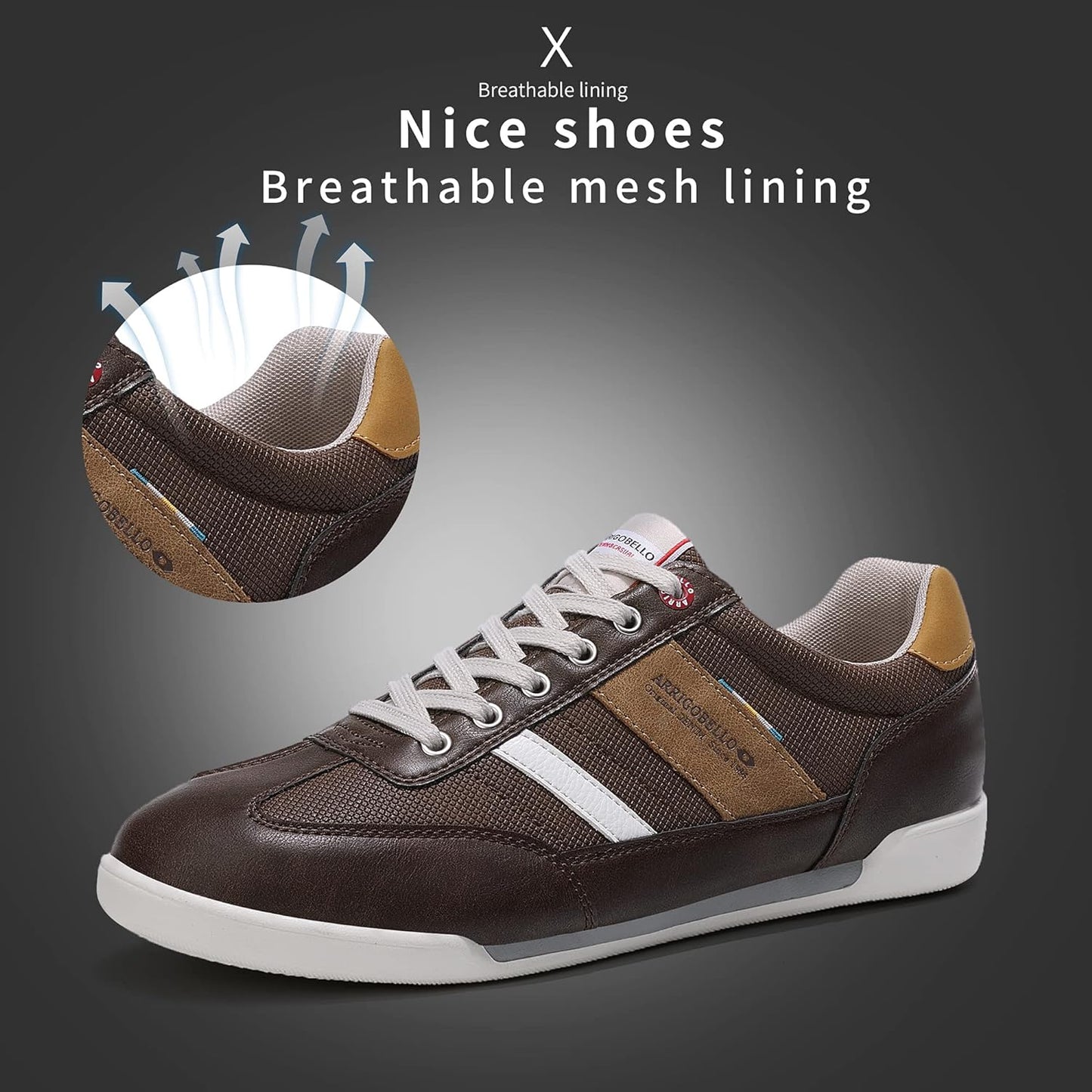 AX BOXING Mens Casual Shoes Fashion Sneakers Breathable Comfort Walking Shoes for Male Xpress