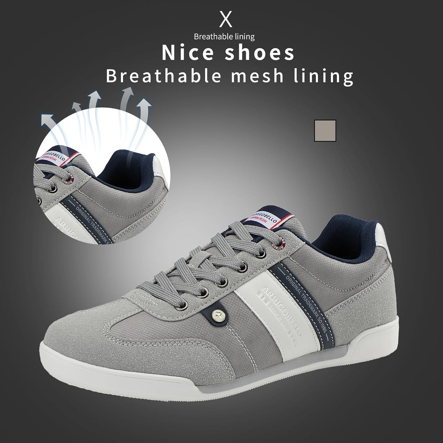 AX BOXING Mens Casual Shoes Fashion Sneakers Breathable Comfort Walking Shoes for Male Xpress