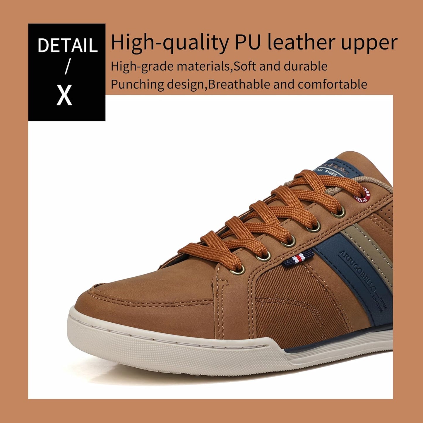 AX BOXING Mens Casual Shoes Fashion Sneakers Breathable Comfort Walking Shoes for Male Xpress