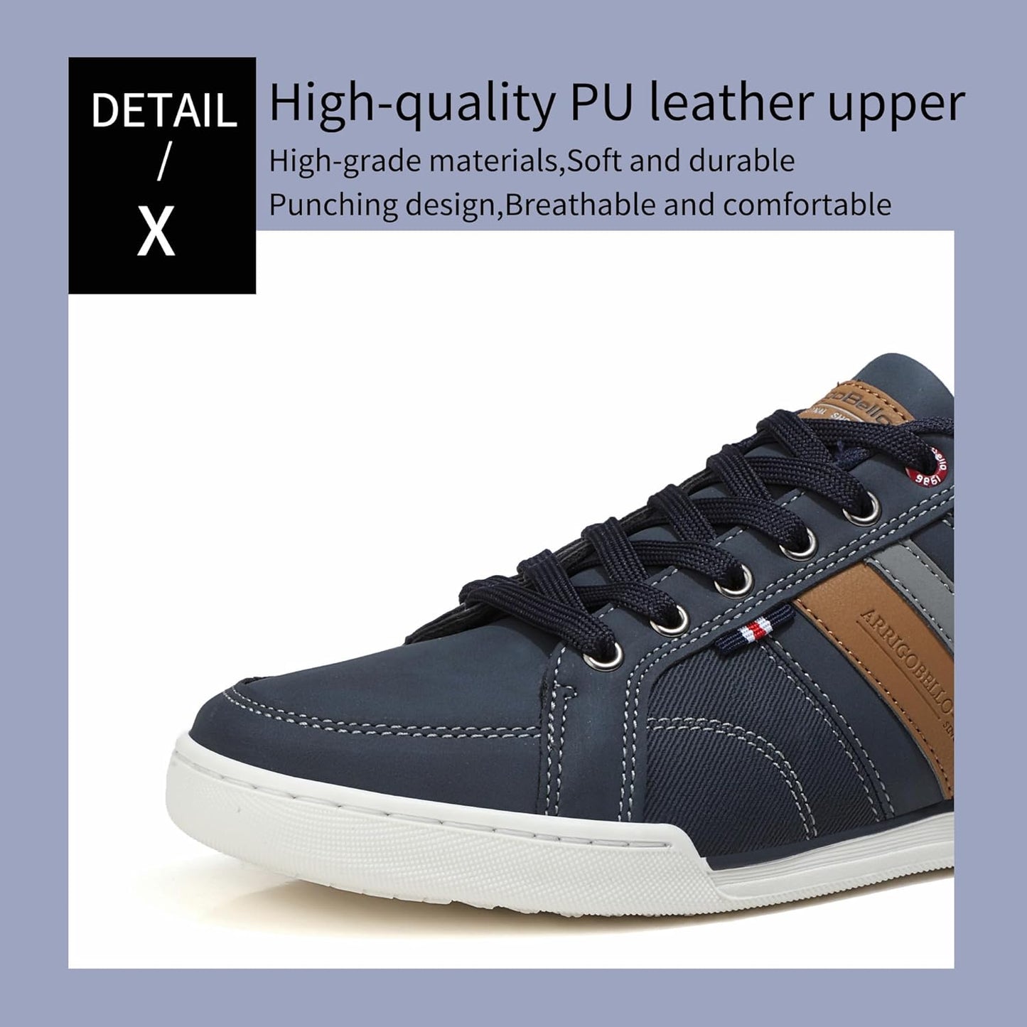 AX BOXING Mens Casual Shoes Fashion Sneakers Breathable Comfort Walking Shoes for Male Xpress