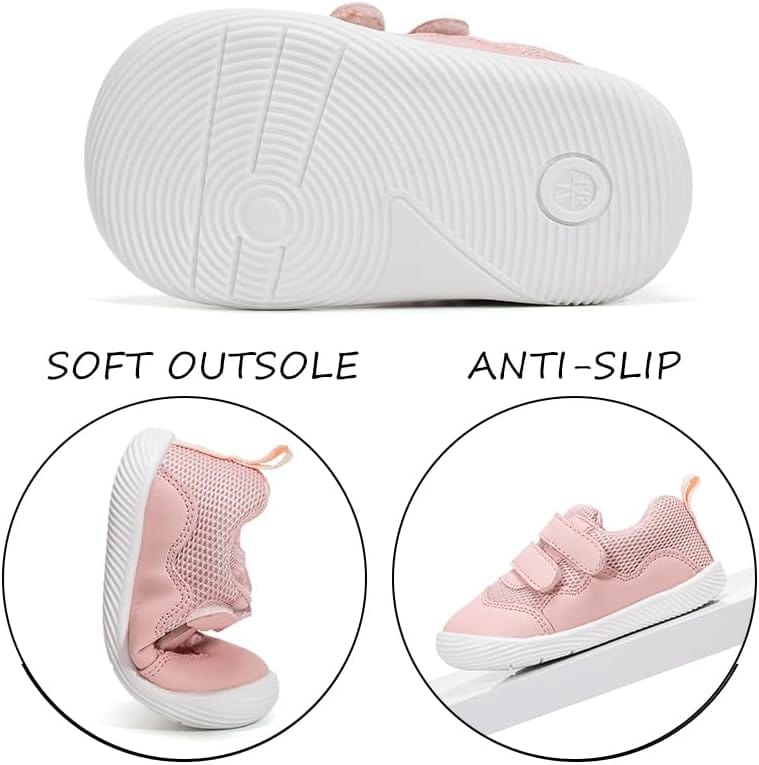 Baby Boys&Girls Shoes Baby Walking Shoes First Walking Shoes Infant Sneakers Crib Shoes for Baby Non-Slip Breathable Shoes 6 9 18 Months Xpress