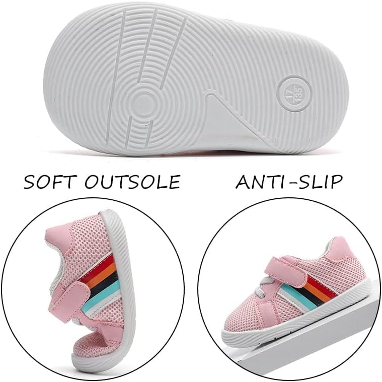 Baby Boys&Girls Shoes Baby Walking Shoes First Walking Shoes Infant Sneakers Crib Shoes for Baby Non-Slip Breathable Shoes 6 9 18 Months Xpress