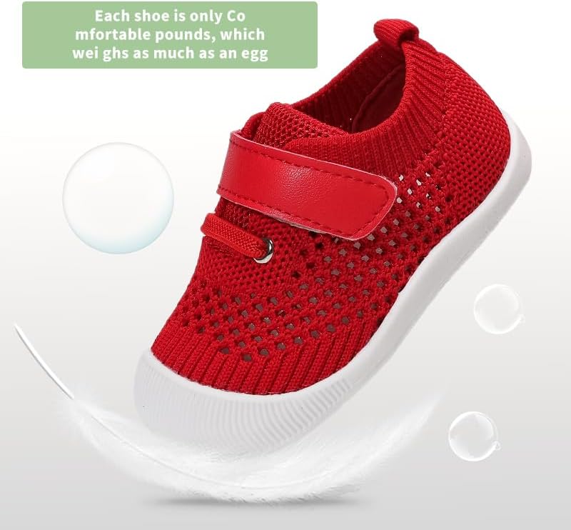 Baby Boys&Girls Shoes Baby Walking Shoes First Walking Shoes Infant Sneakers Crib Shoes for Baby Non-Slip Breathable Shoes 6 9 18 Months Xpress