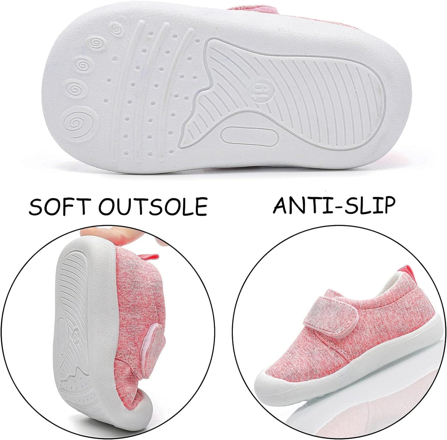 Baby Boys&Girls Shoes Baby Walking Shoes First Walking Shoes Infant Sneakers Crib Shoes for Baby Non-Slip Breathable Shoes 6 9 18 Months Xpress