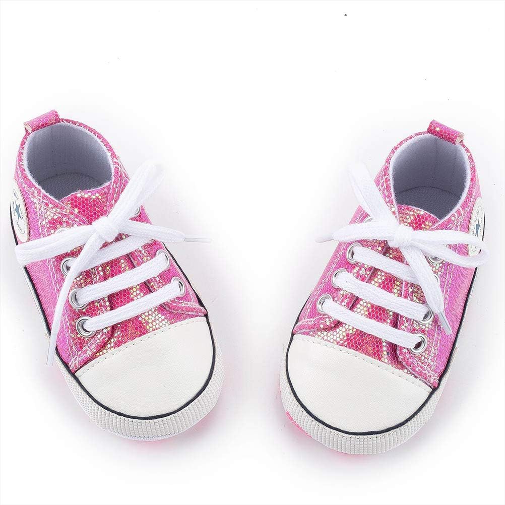 Baby Boys Girls Star High Top Sneaker Soft Anti-Slip Sole Newborn Infant First Walkers Canvas Denim Shoes Xpress