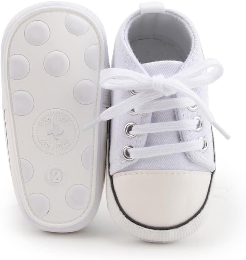 Baby Boys Girls Star High Top Sneaker Soft Anti-Slip Sole Newborn Infant First Walkers Canvas Denim Shoes Xpress